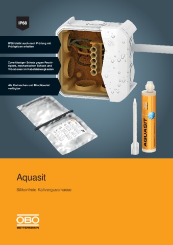 OBO Aquasit Kaltvergussmasse mit Schutzart IP68