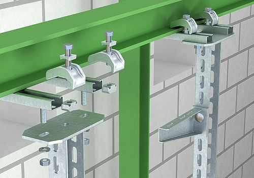 Klemmbefestigungs-Systeme für die Montage an Stahlträgern