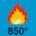 flammwidrig 850°C
