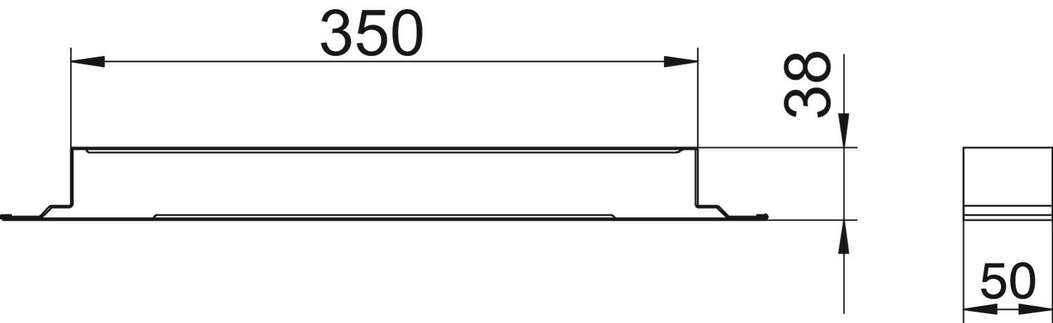 Verbindungslasche, Höhe 38 mm 350 | 38 | | | | OBO 